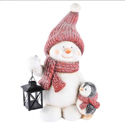 Sneeuwman met lantaarn