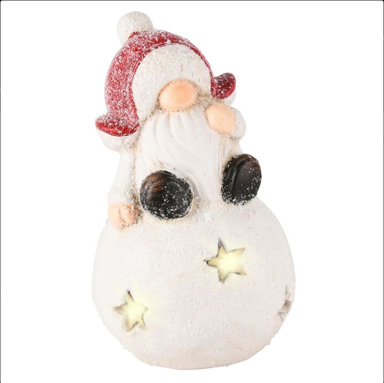 Santagnoom op bol (LED)