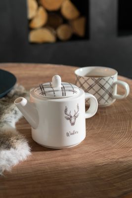 Set met een theepot en tas : 'Winter'