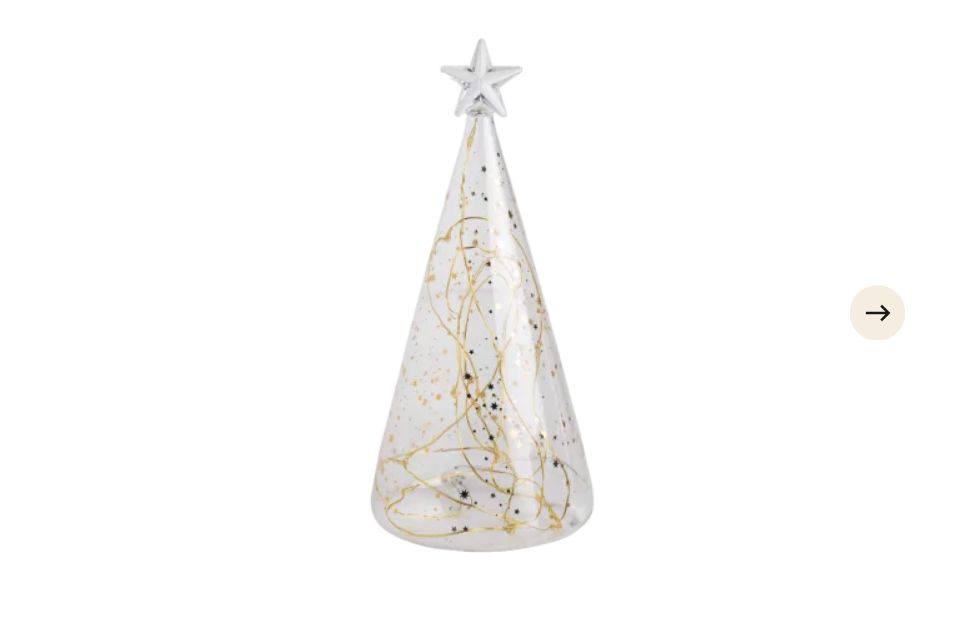 Glazen kerstboom (LED)