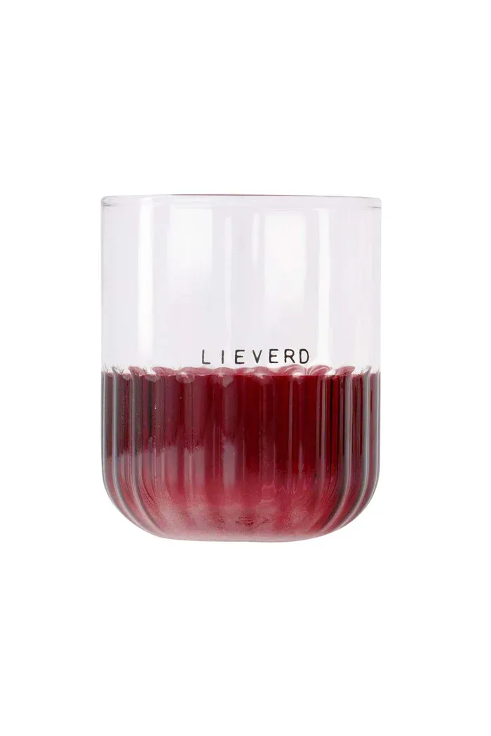 Drinkglas : "lieverd" en/of "sparkle"