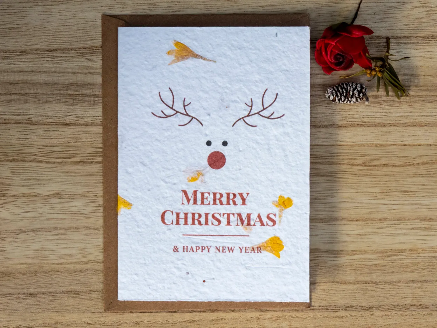 Wenskaart op groeipapier