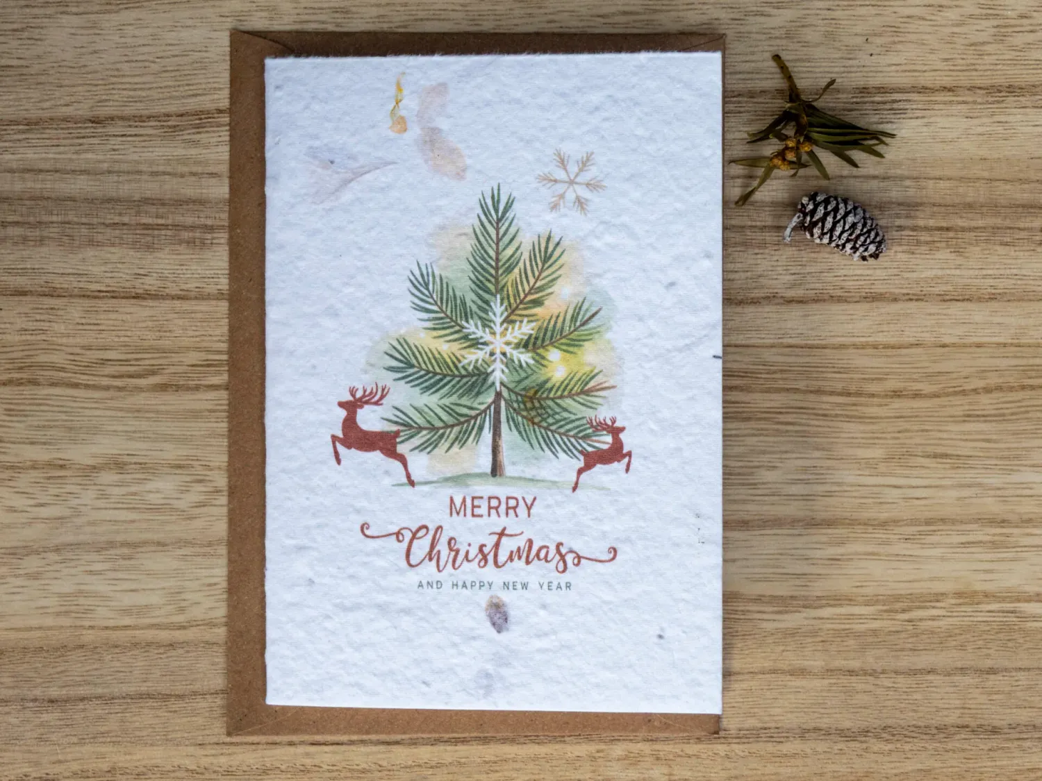 Wenskaart op groeipapier