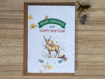 Wenskaart op groeipapier