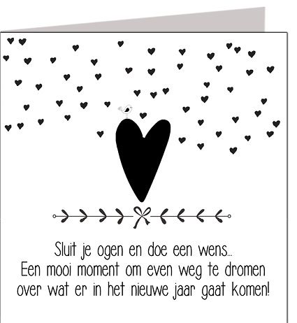 Wenskaart : 'hart'