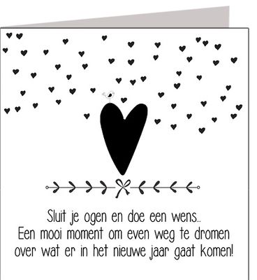 Wenskaart : 'hart'
