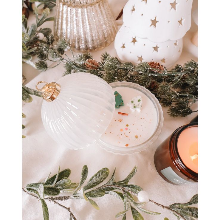 Prachtige kerstbalkaars