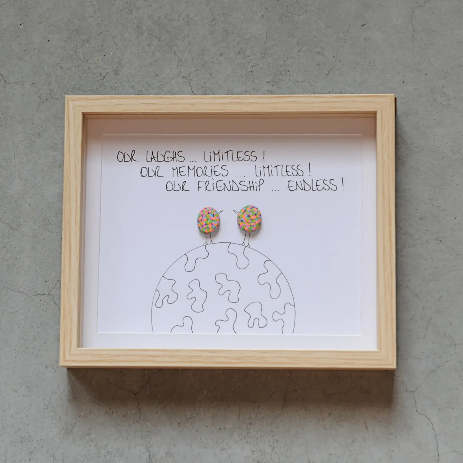 Pebble Art 'FRIENDSHIP'