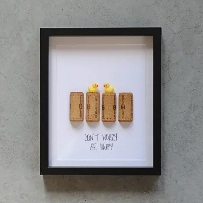 Duck art 'DON'T WORRY BE HAPPY'