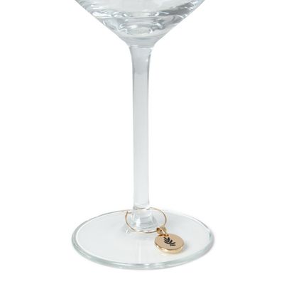 Gouden glasmarkers (set van 6)