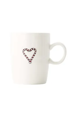 Theemok 'Hartje met kerstzuurstokken' (-30%)