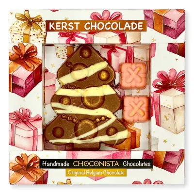 3D chocolade geschenk - Kerst