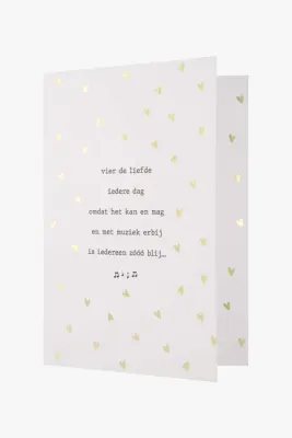 Muziekkaart : 'Vier de liefde'