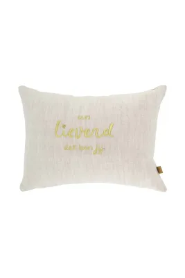 Kussen :  "lieverd"