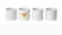 Theelichthouders 'Love'