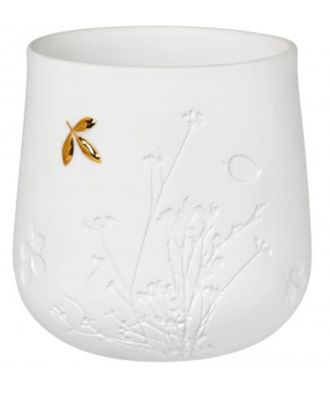 Kaarsenhouder met een gouden blaadje