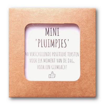 Mini Pluimpjes - 40 complimentenkaartjes
