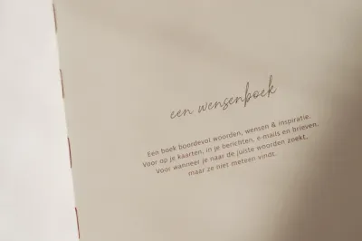Wensenboek : een boek met de woorden die je zoekt