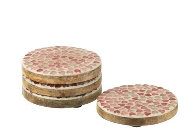 Set van 4 glasonderzetters