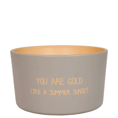 Buitenkaars : 'You are gold like a summer sunset'