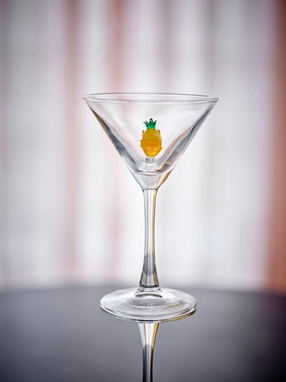 Cocktailglas met ananasfiguurtje (-25%)