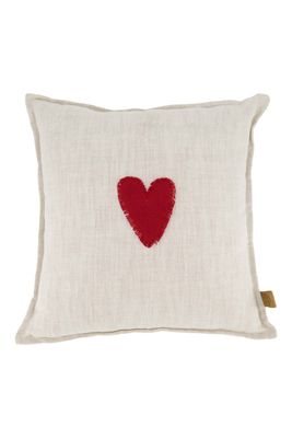 Kussen : 'rood hartje'