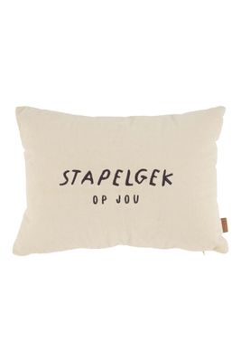 Kussen : 'stapelgek op jou'