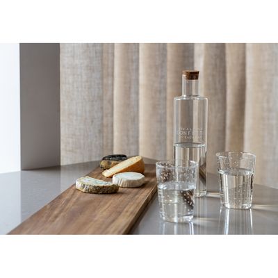 Feestelijke set waterfles + 2 glazen