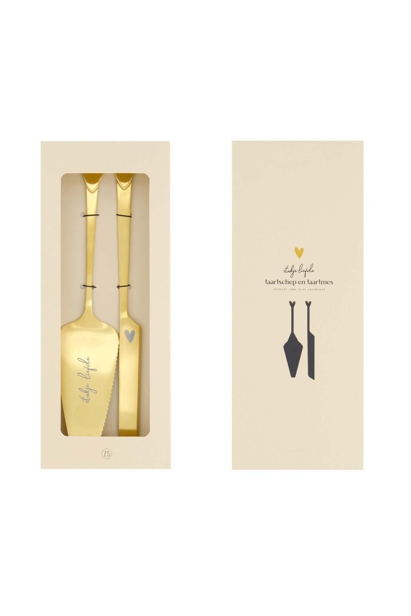 Taartschep + taartmes