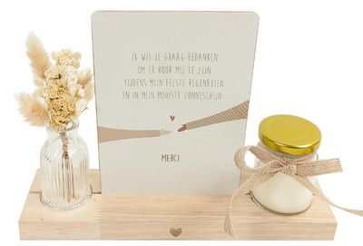 Setje om iemand te bedanken