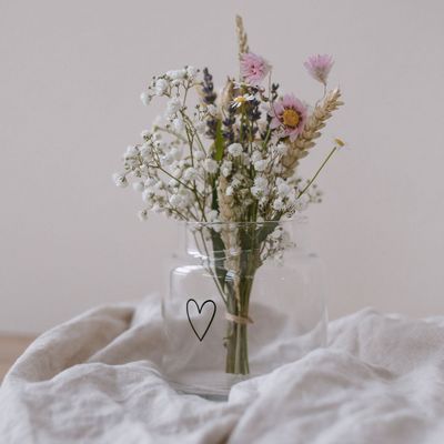 Vaasje (M) met zwart hartje