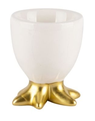 Eierdopje met gouden pootjes