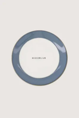 Set gebakbordjes 'heerlijk'