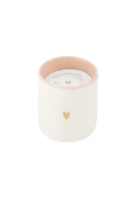 Geurkaars met verborgen boodschap : 'Hieperdepiep hoera'