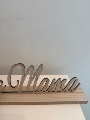 'Lieve mama' met gevuld vaasje
