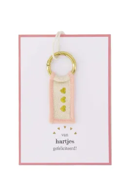 Sleutelhanger 'hartjes'