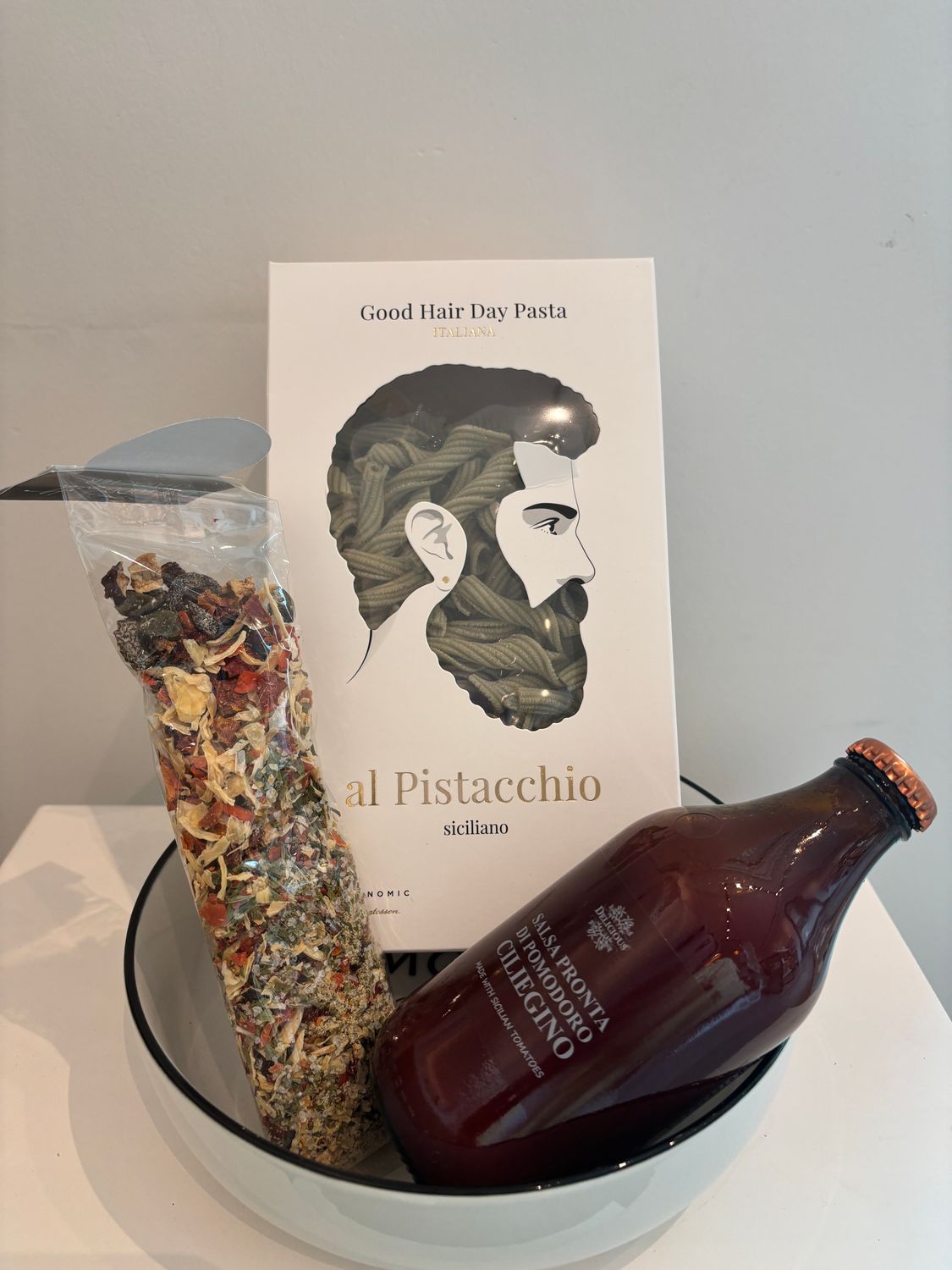 Pastapakket voor hem