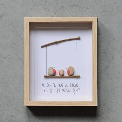 Pebble art 'Wil jij mijn meter zijn ?'