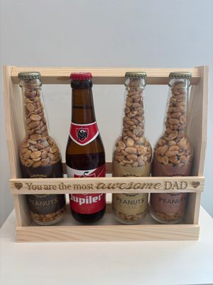 Gevuld kratje voor 'the most awesome dad'