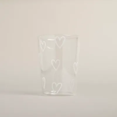 Drinkglas 'hartjes'
