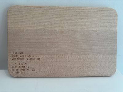Houten plank 'lieve papa'