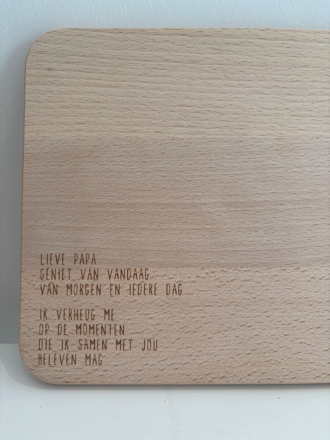 Houten plank 'lieve papa'