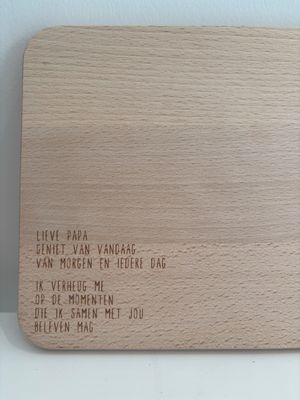 Houten plank 'lieve papa'