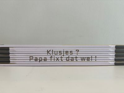 Gegraveerde vouwmeter