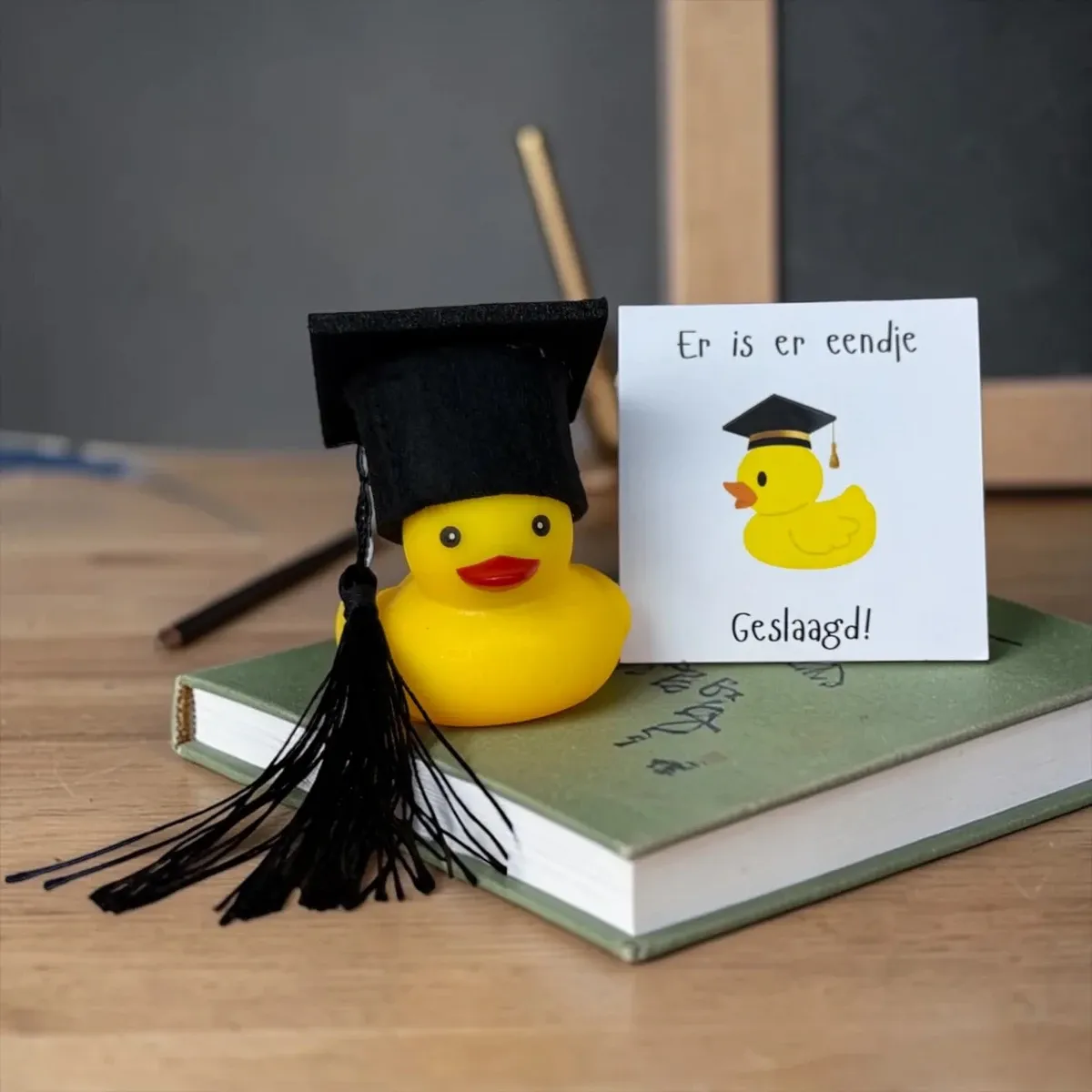 Er is er eendje geslaagd