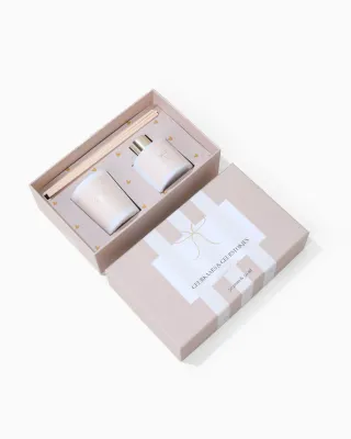 Giftbox : geurkaarsje &amp; geurstokjes