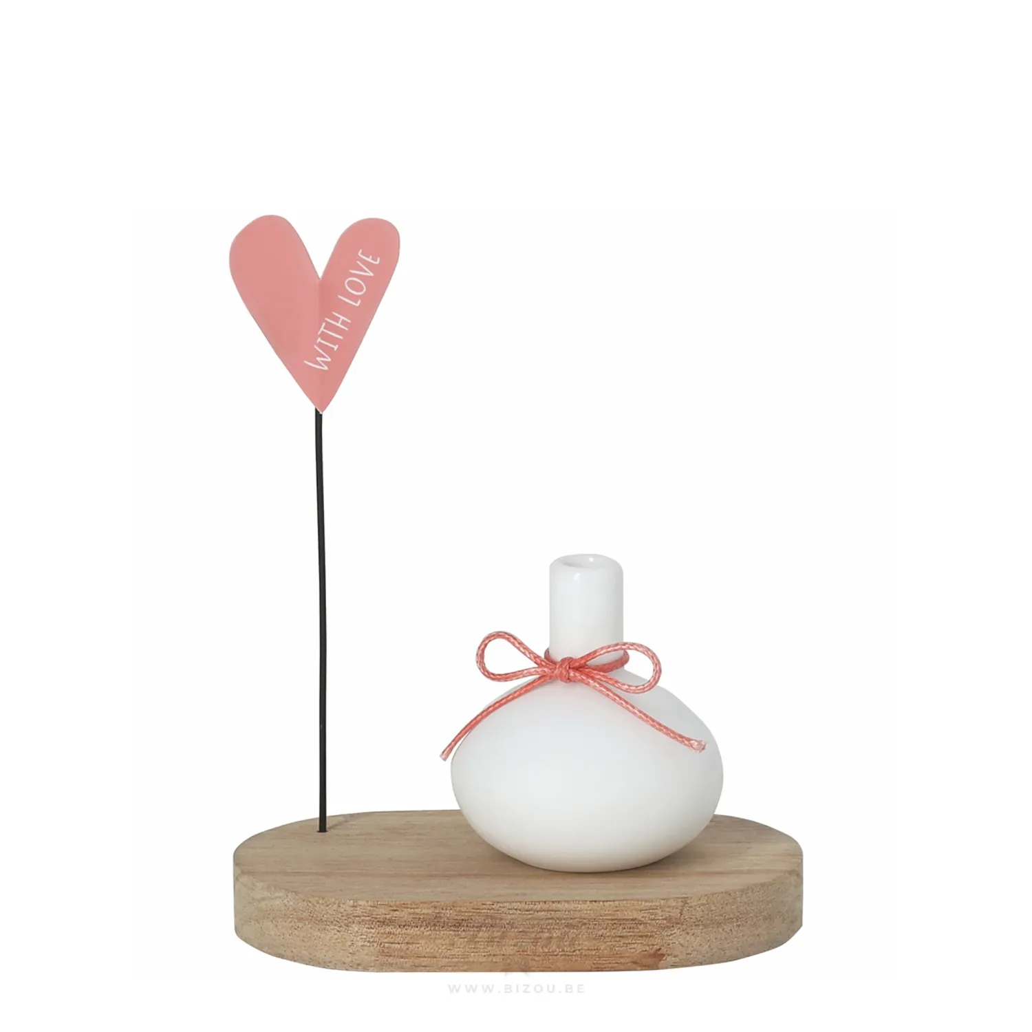 Mini vaasje : 'With love'