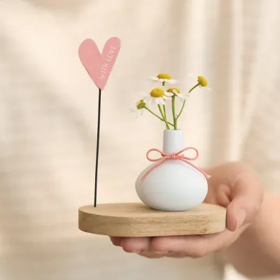 Mini vaasje : 'With love'
