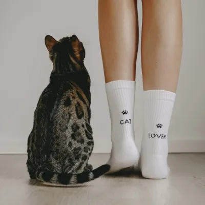 Cat lover - sokken (verschillende maten)