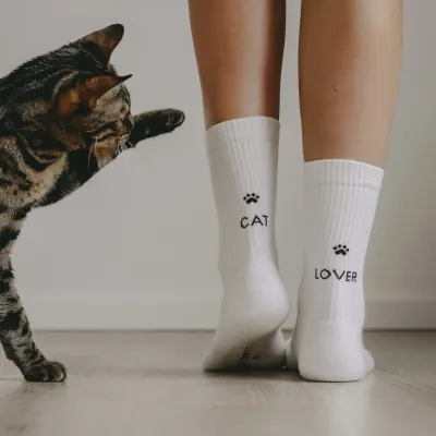 Cat lover - sokken (verschillende maten)